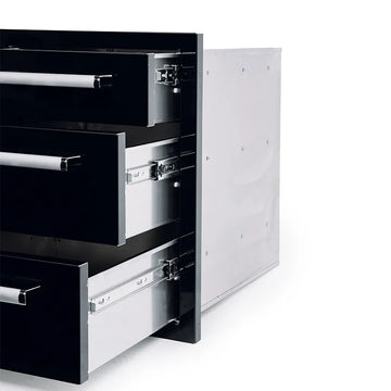 Titan Triple Drawer - Satin Black - CBATD-B